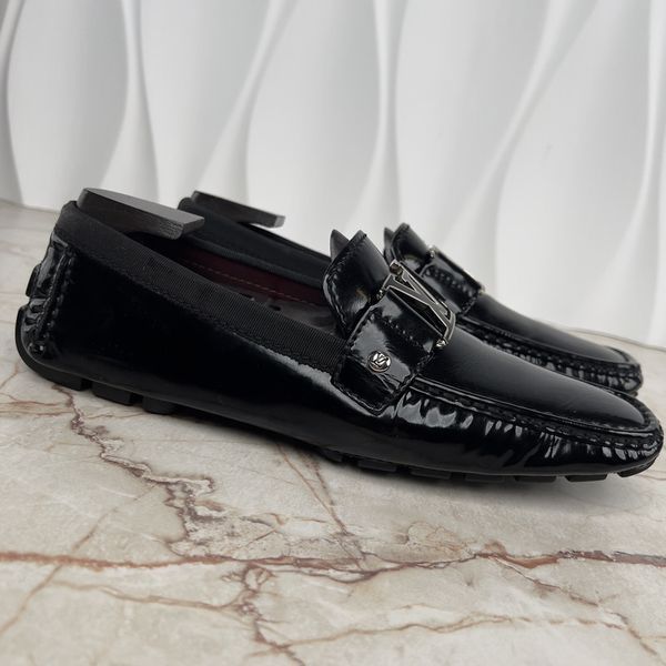 Monte Carlo Moccasins Black Patent Leather