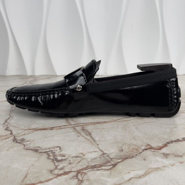 Monte Carlo Moccasins Black Patent Leather