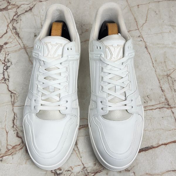 LV Trainer кросівки білі шкіряні 2711 фото