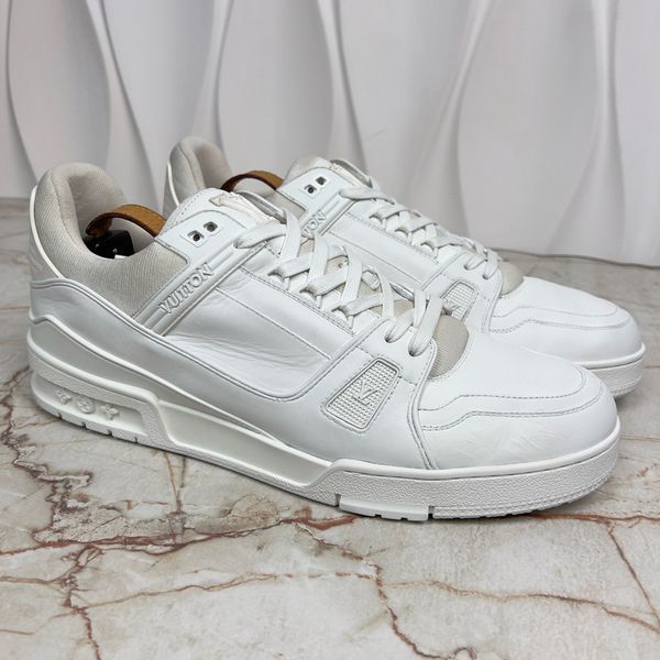 LV Trainer кросівки білі шкіряні 2711 фото