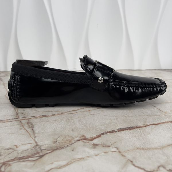 Monte Carlo Moccasins Black Patent Leather