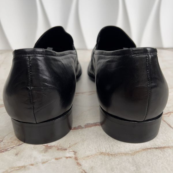 Класичне взуття лофери чорні шкіряні BDSHOES фото