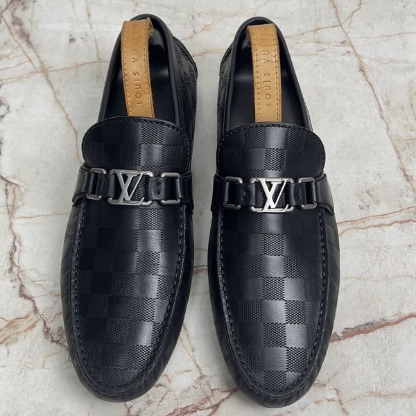 Hockenheim Driving Moccasin Damier Black Leather