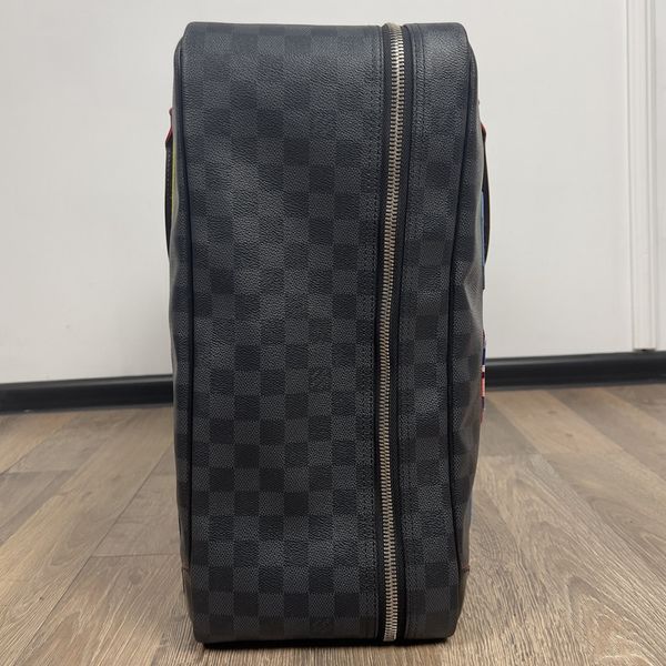 Sirius 55 Damier Boston Bag валіза з патчами із зображенням Альп 3428 фото