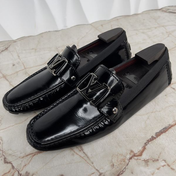 Monte Carlo Moccasins Black Patent Leather