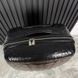 x Al.McQueen Suitcase Luggage Black Crocodile Embossed