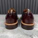 Voltaire Derby Blue Denim Burgundy Leather