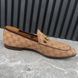 Jordaan Horsebit Loafers GG Signature Beige Ebony Canvas
