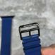 Apple Watch Hermes H Diagonal Blue Textured Epsom Leather 45 mm