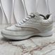 Sneakers Embossed Monogram Ivory Leather