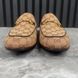 Jordaan Horsebit Loafers GG Signature Beige Ebony Canvas