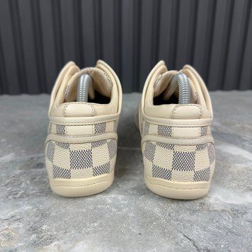 Azur Sneakers Damier Beige Leather