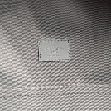 Takeoff Backpack Aerogram Logo Gray Grained Leather