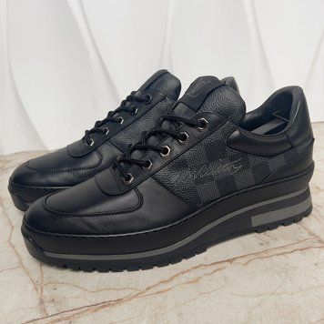 Harlem Damier Infini кросівки чорні шкіряні 3780 фото