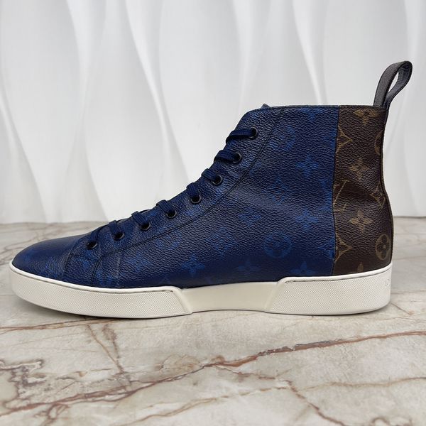 Match Up Sneakers Monogram Blue Canvas Leather
