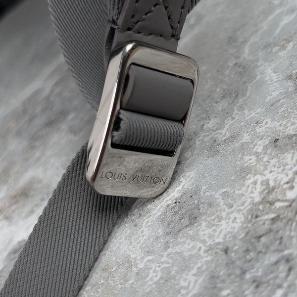 Takeoff Backpack Aerogram Logo Gray Grained Leather