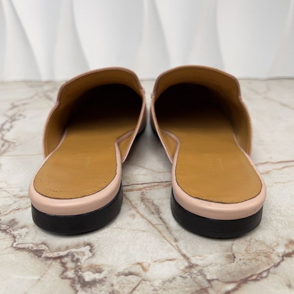Princetown Horsebit Slipper Mule Pink Leather