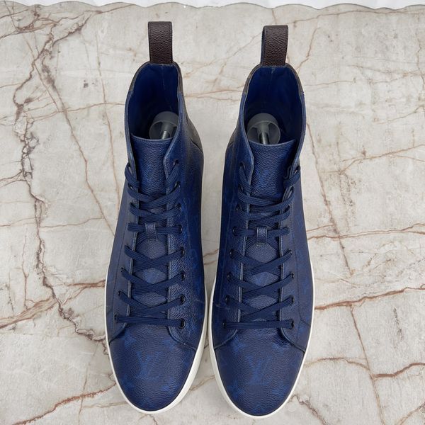 Match Up Sneakers Monogram Blue Canvas Leather