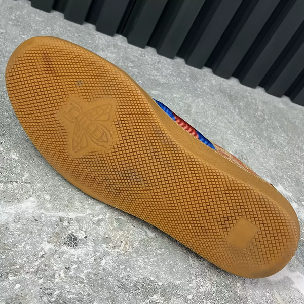Web G74 GG Monogram кросівки бежеві канва із вставками замші 2190 фото