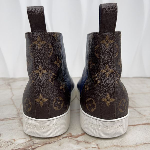 Match Up Sneakers Monogram Blue Canvas Leather