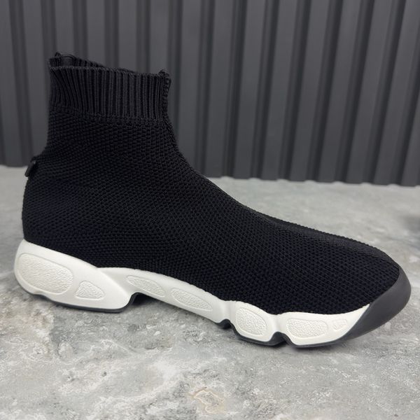 Fusion Knit Sock Sneakers Black Mesh