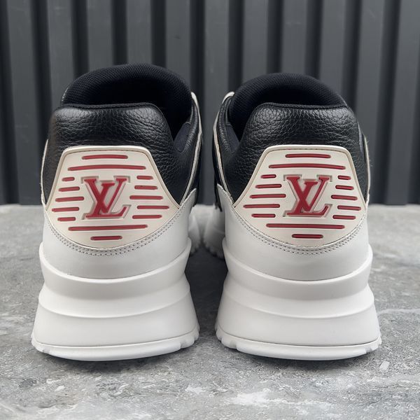 Zig Zag Sneakers Black White Leather 3947 фото