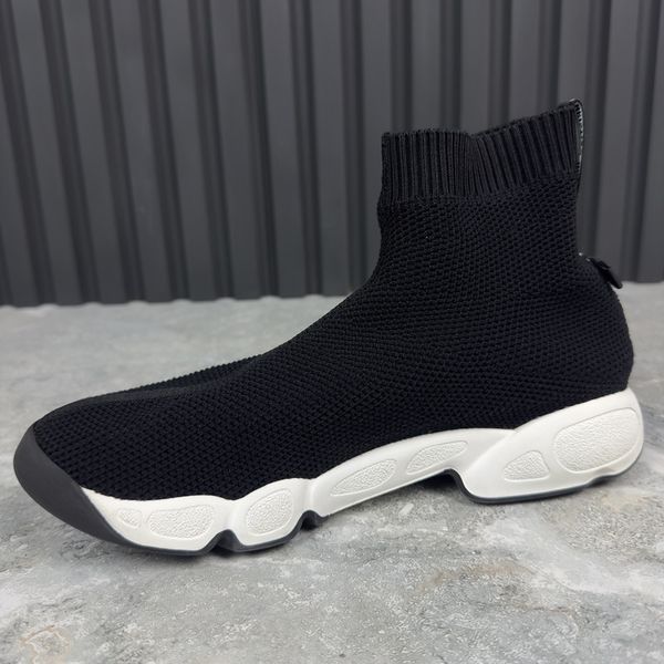 Fusion Knit Sock Sneakers Black Mesh