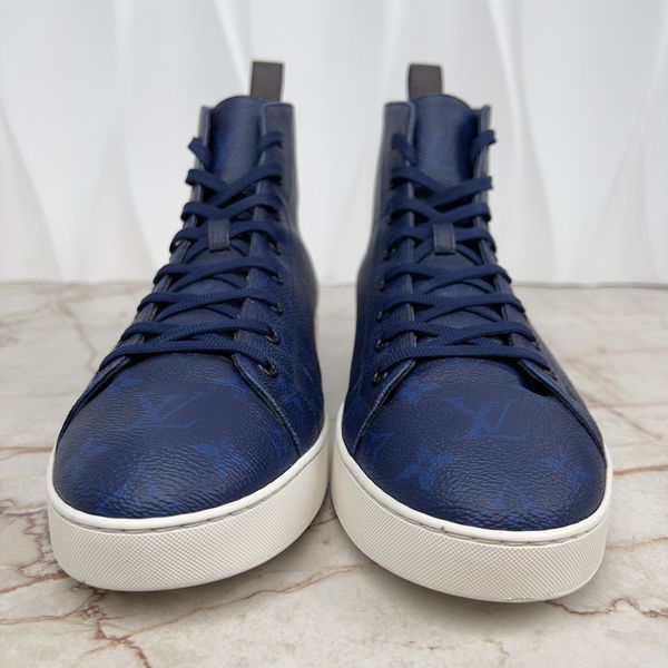 Match Up Sneakers Monogram Blue Canvas Leather
