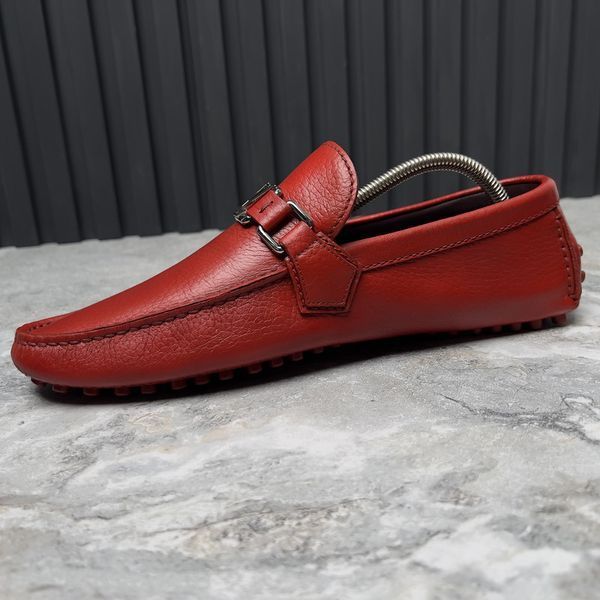 Hockenheim Driving Moccasin Red Leather