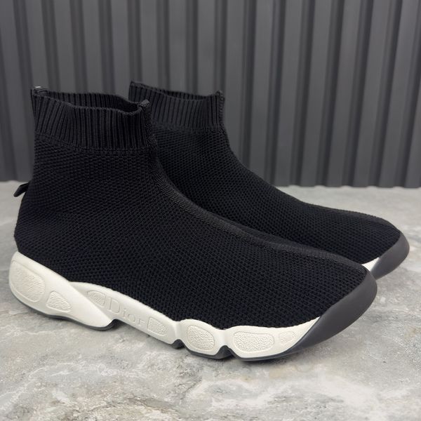 Fusion Knit Sock Sneakers Black Mesh