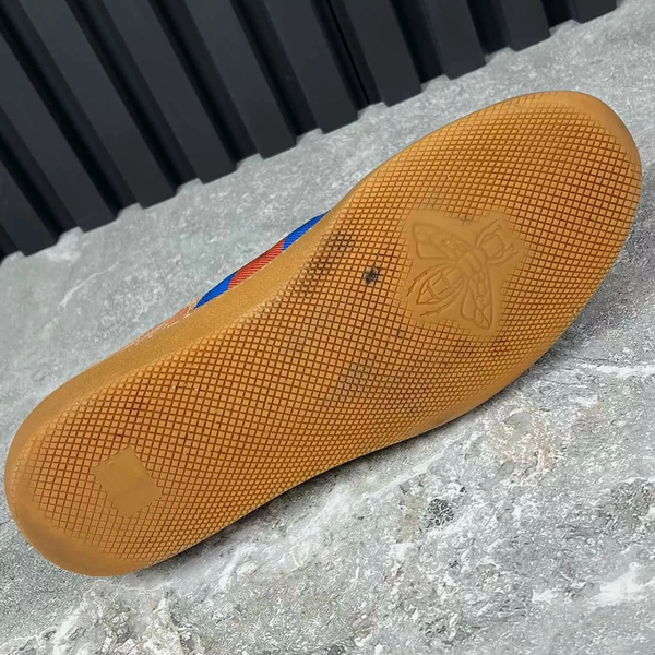 Web G74 GG Monogram кросівки бежеві канва із вставками замші 2190 фото