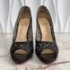 Very Lace туфлі-човники чорні шкіряні Laser-Cut CLPUMP фото 6
