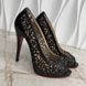 Very Lace туфлі-човники чорні шкіряні Laser-Cut CLPUMP фото 7
