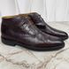 GG Monogram Embossed Chukka Boots Brown Leather