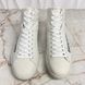 Ace Band Graphic Print Sneakers Calfskin White