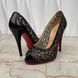 Very Lace туфлі-човники чорні шкіряні Laser-Cut CLPUMP фото 2