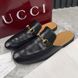 Princetown Horsebit Mules Black Leather