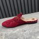 Princetown Horsebit Mules Maxi GG Signature Red Velour