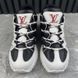 Zig Zag Sneakers Black White Leather 3947 фото 2
