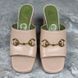 Houdan Horsebit Plaform Heel Mules Pink Leather