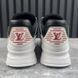 Zig Zag Sneakers Black White Leather 3947 фото 9