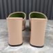 Houdan Horsebit Plaform Heel Mules Pink Leather