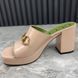 Houdan Horsebit Plaform Heel Mules Pink Leather