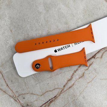 Apple Silicone Orange watch band 46 MM