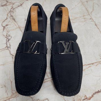 Monte Carlo Moccasins Dark Blue Velour