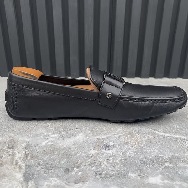 Monte Carlo Moccasins Black Leather