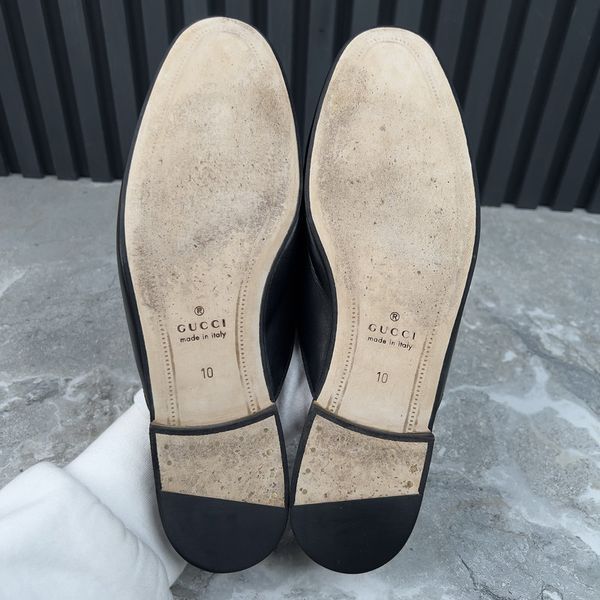 Princetown Horsebit Mule Black Leather