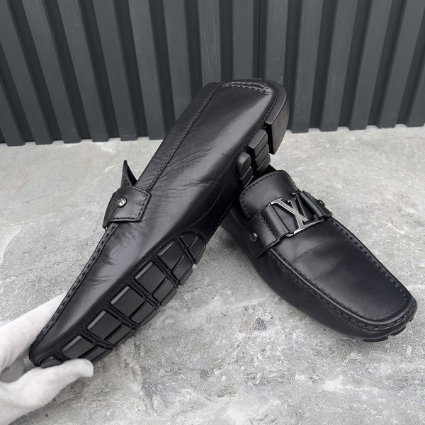 Monte Carlo Moccasins Black Leather