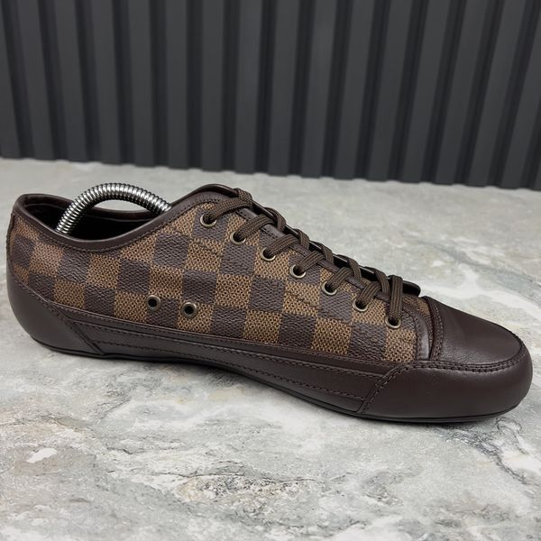 Brooklyn Damier коричневі шкіряні кросівки кеди 3090 фото