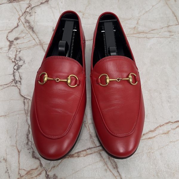 Jordaan Loafers Red leather